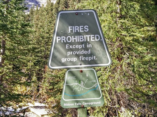 Ribbon Falls Backcountry Campground Ribbon Falls Backcountry Campground